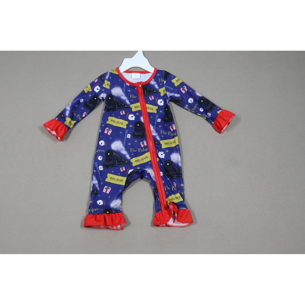 The Polar Express Ruffle Zippy - Size 0-3M